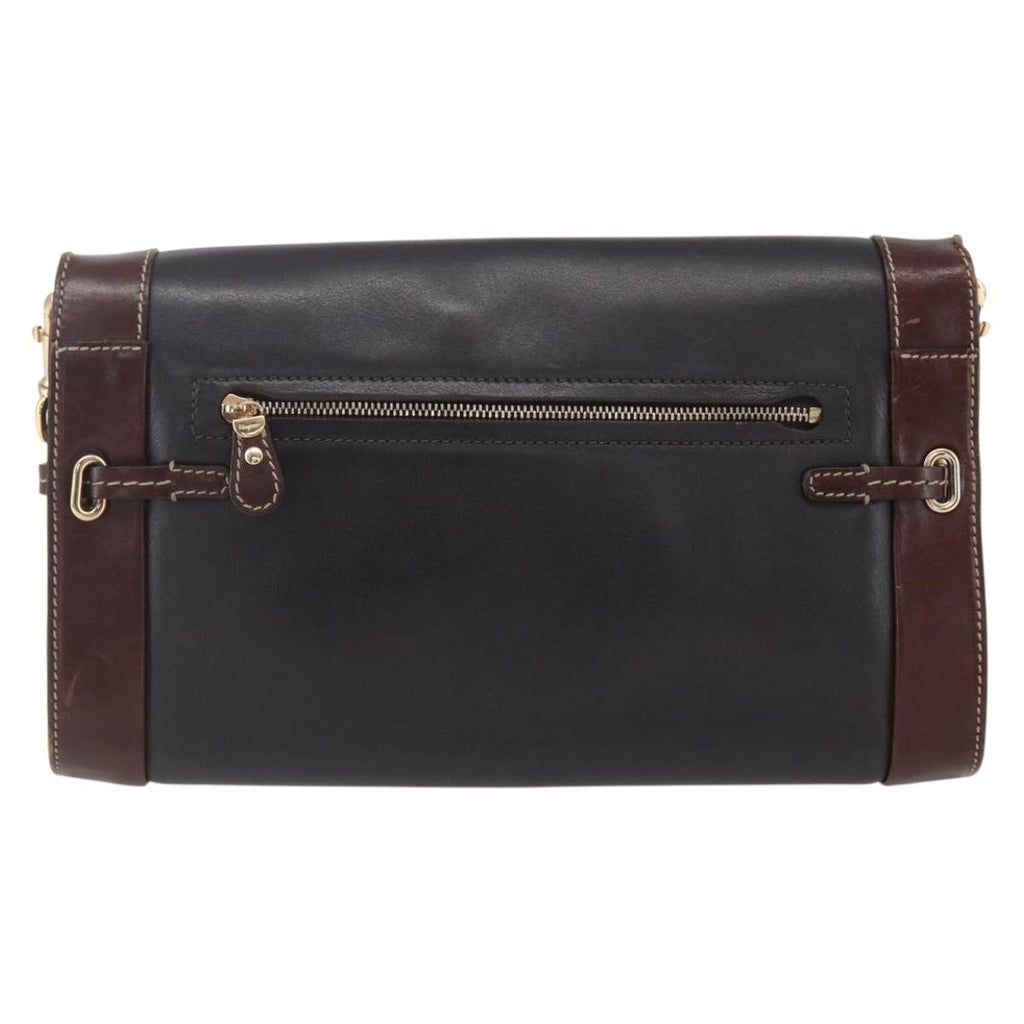 Ferragamo Black and Brown Crossbody