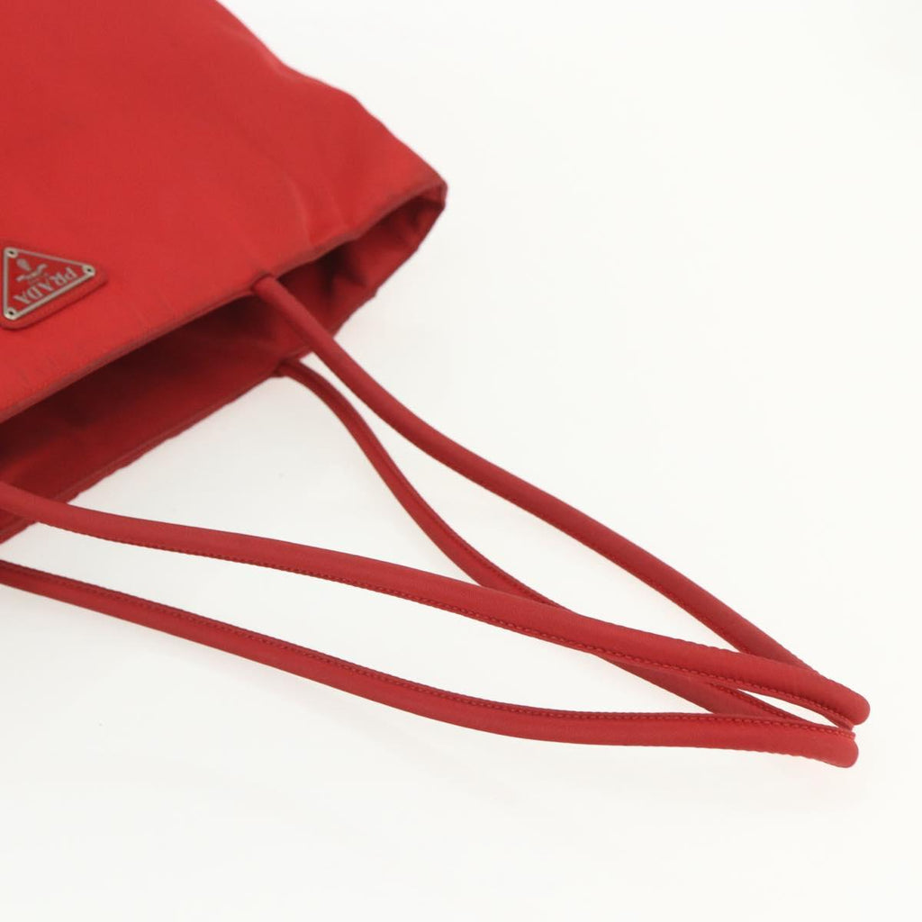 Prada Red Nylon Tote