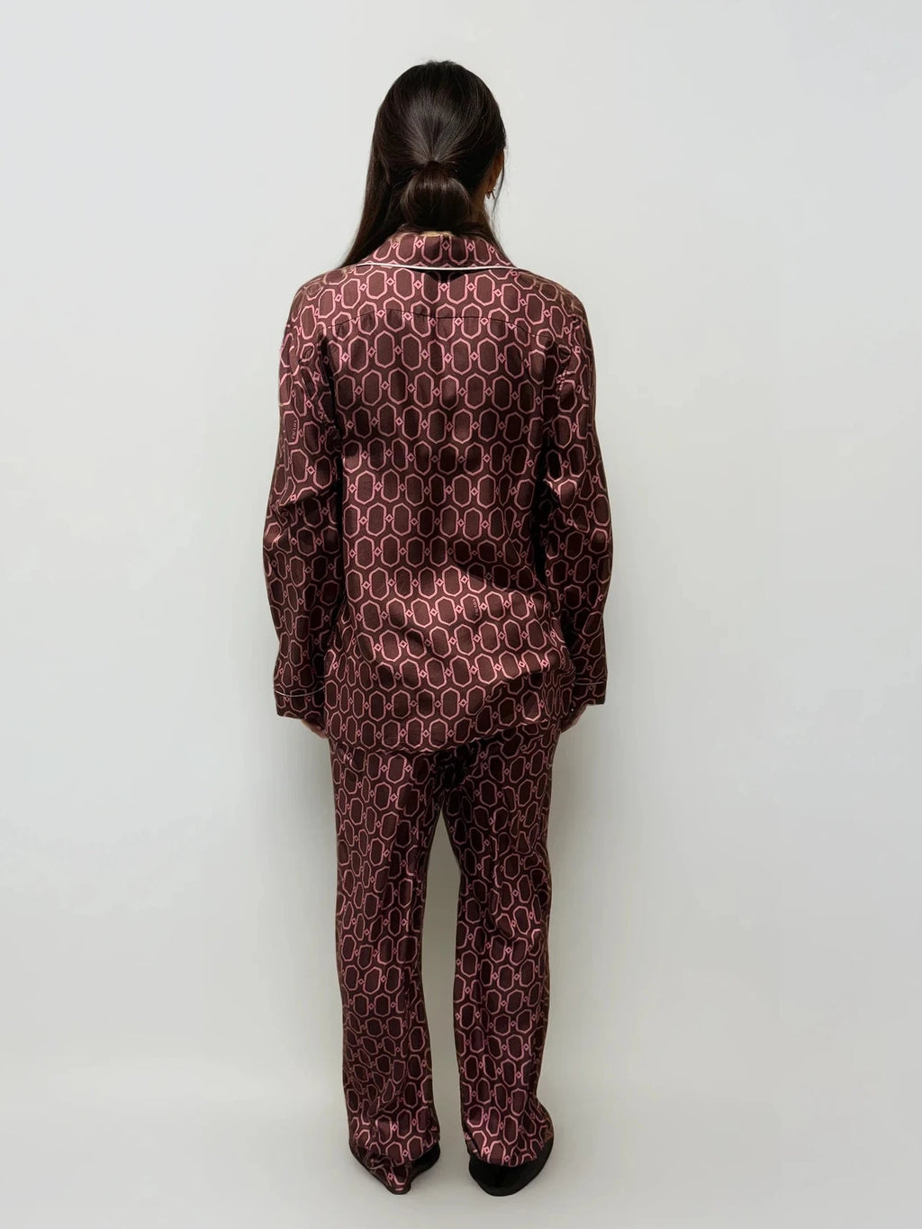 Prada Pink Geometric Pants