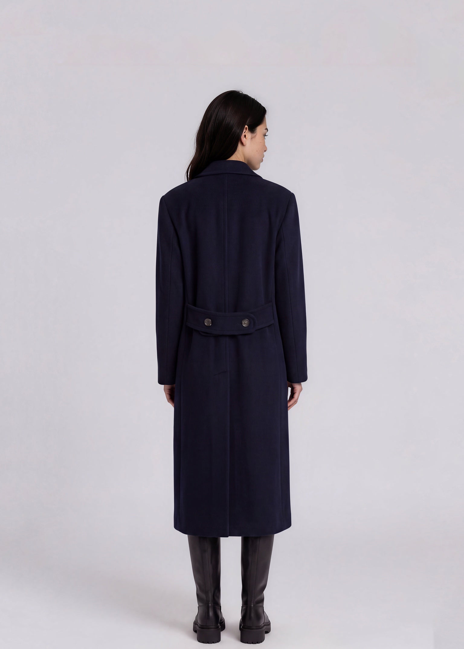 Ralph Lauren Navy Wool Coat