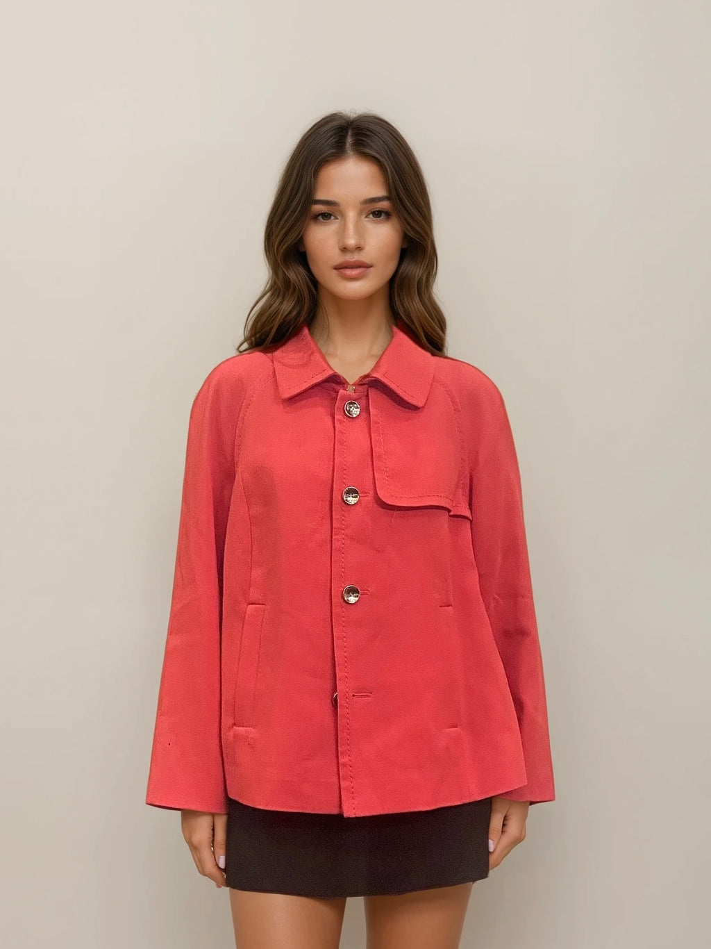 Escada Red Button Jacket