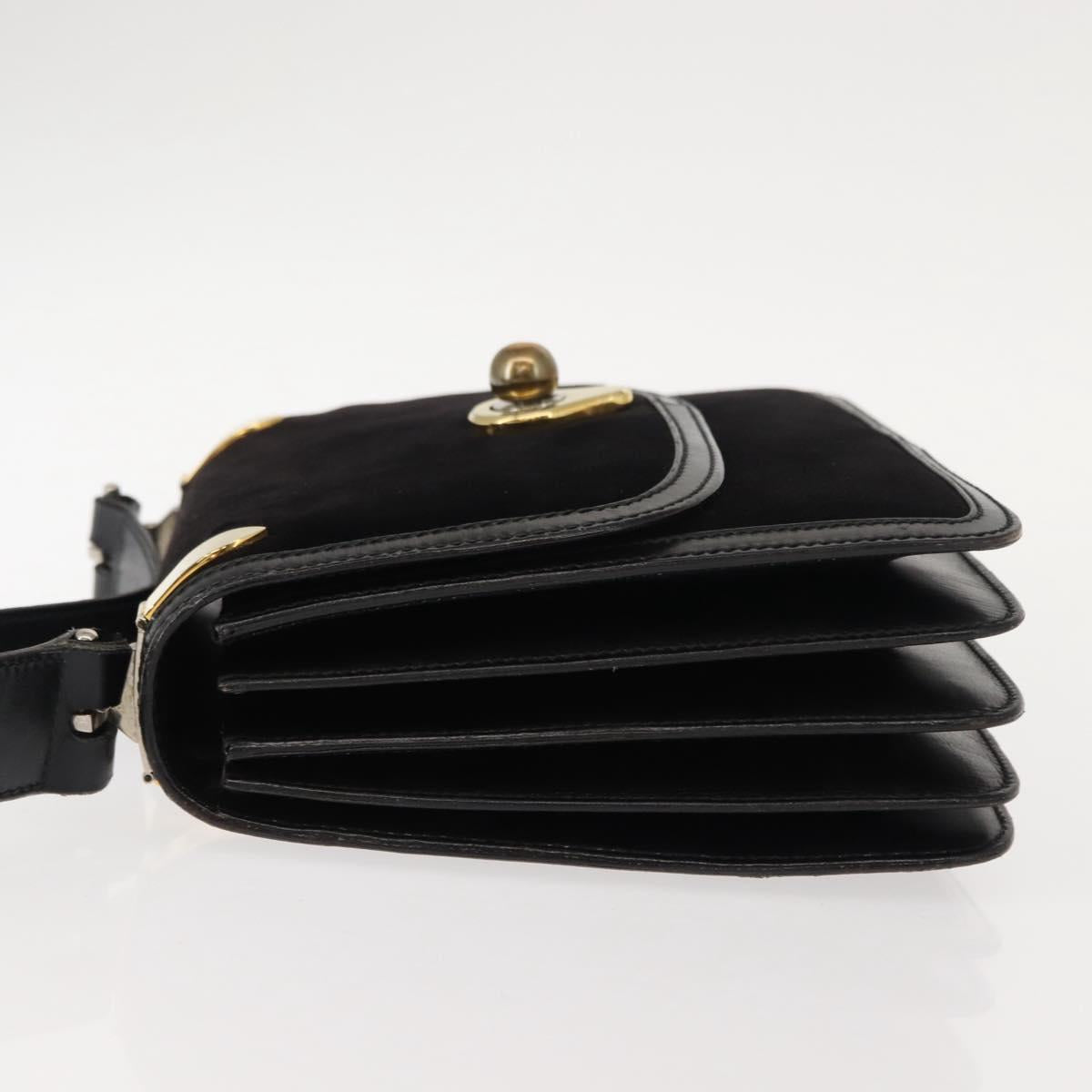 Gucci Black Suede Shoulder Bag