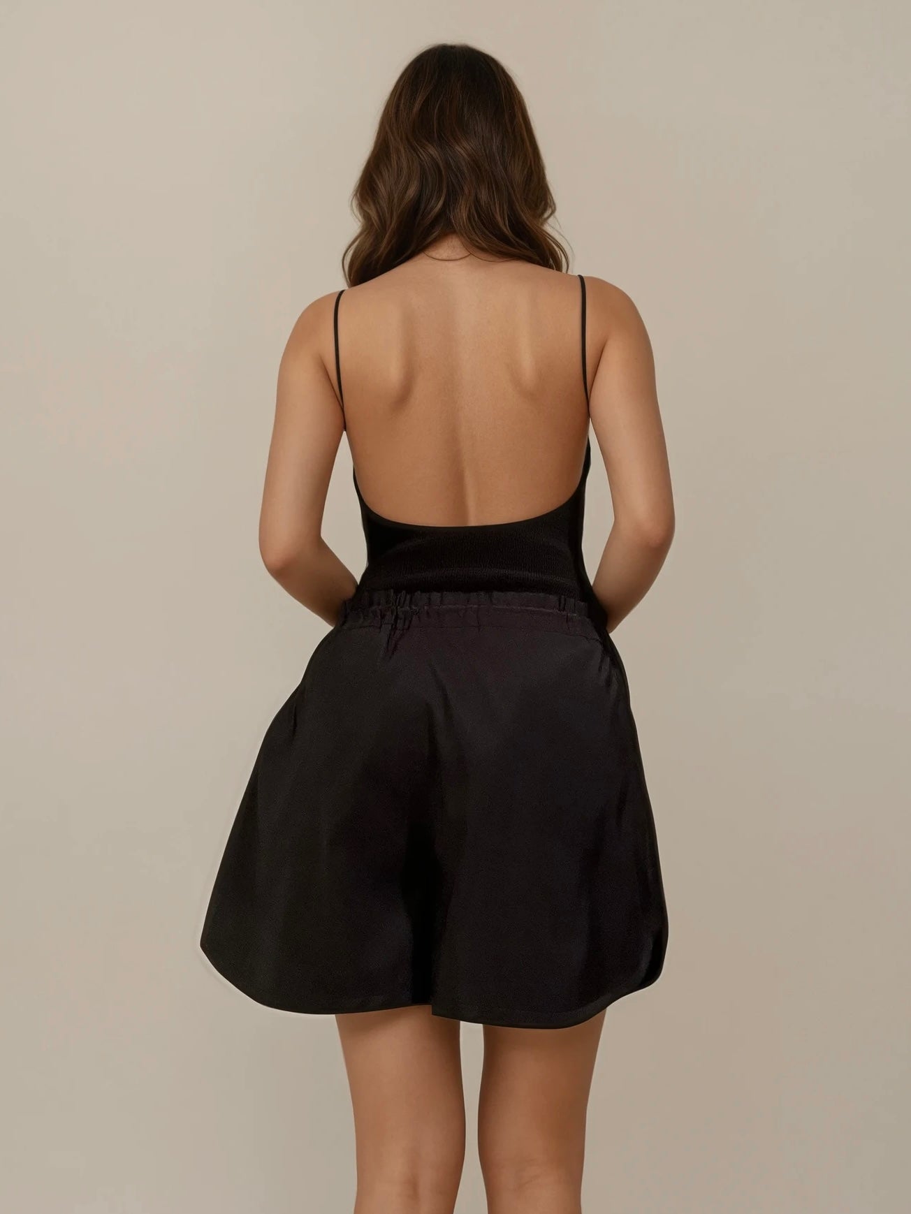 Alexander McQueen Black Nylon Shorts
