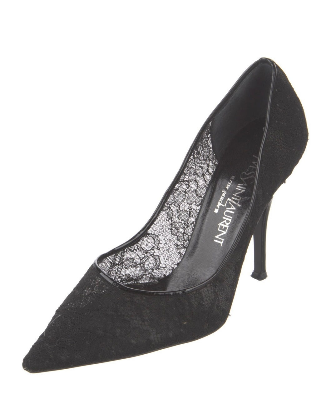 YSL Black Lace Pumps