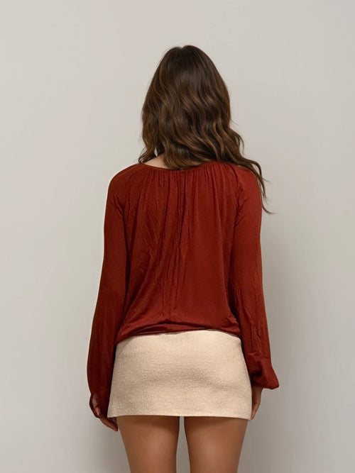 Gucci Burnt Orange Blouse