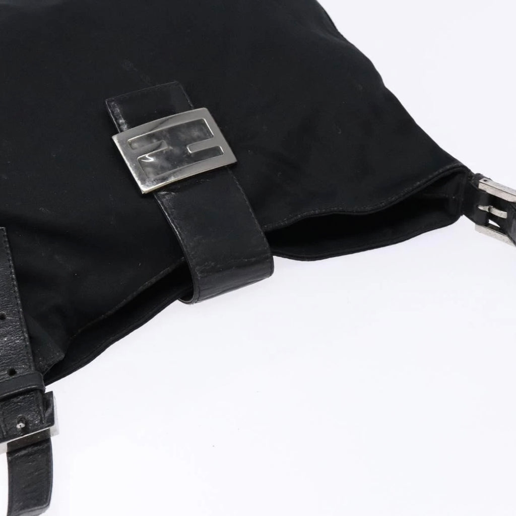 Fendi Black Rounded Baguette