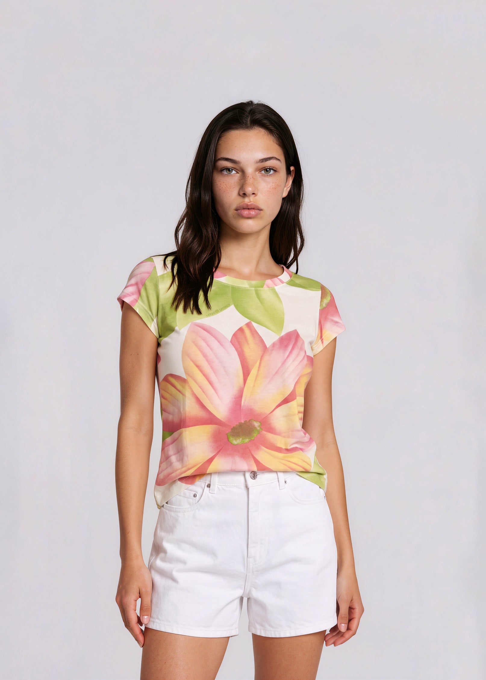 Cavalli Jeans Floral Printed Tee