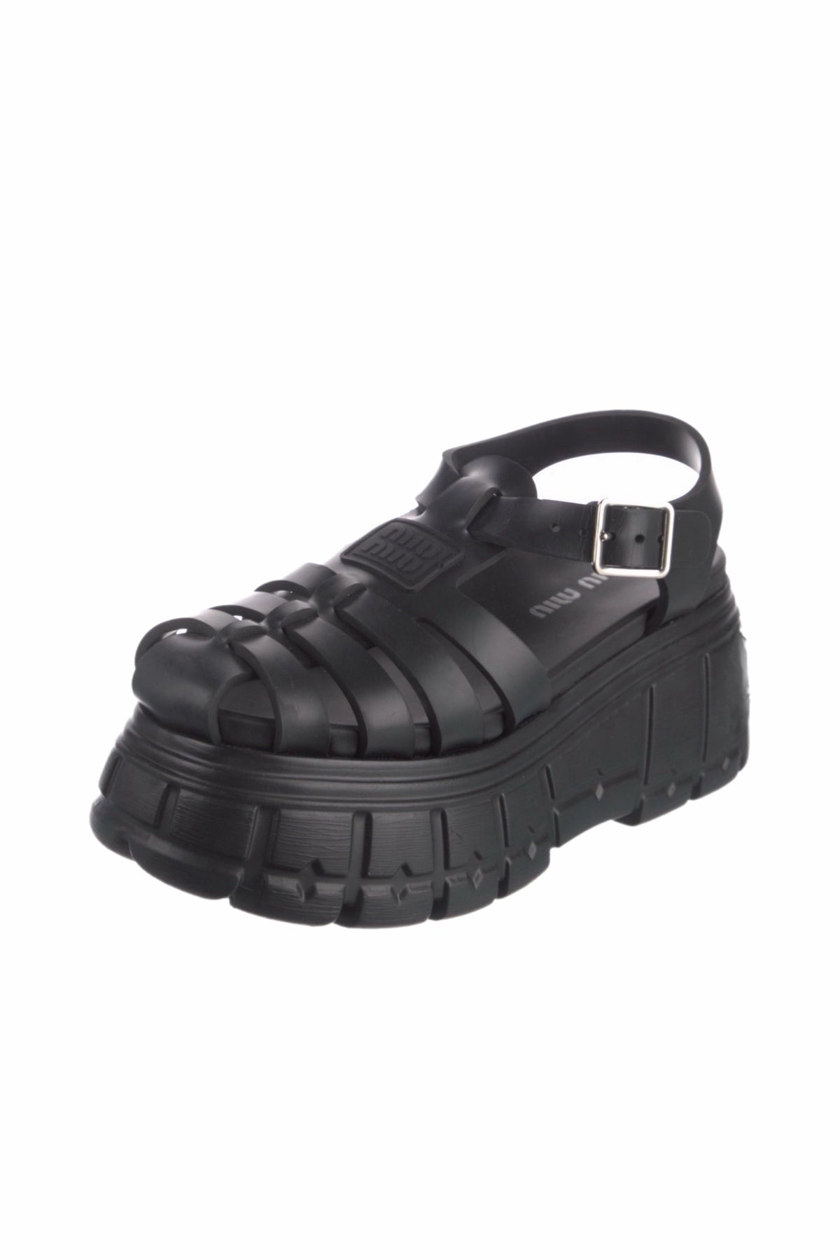Miu Miu Black Fisherman Clogs