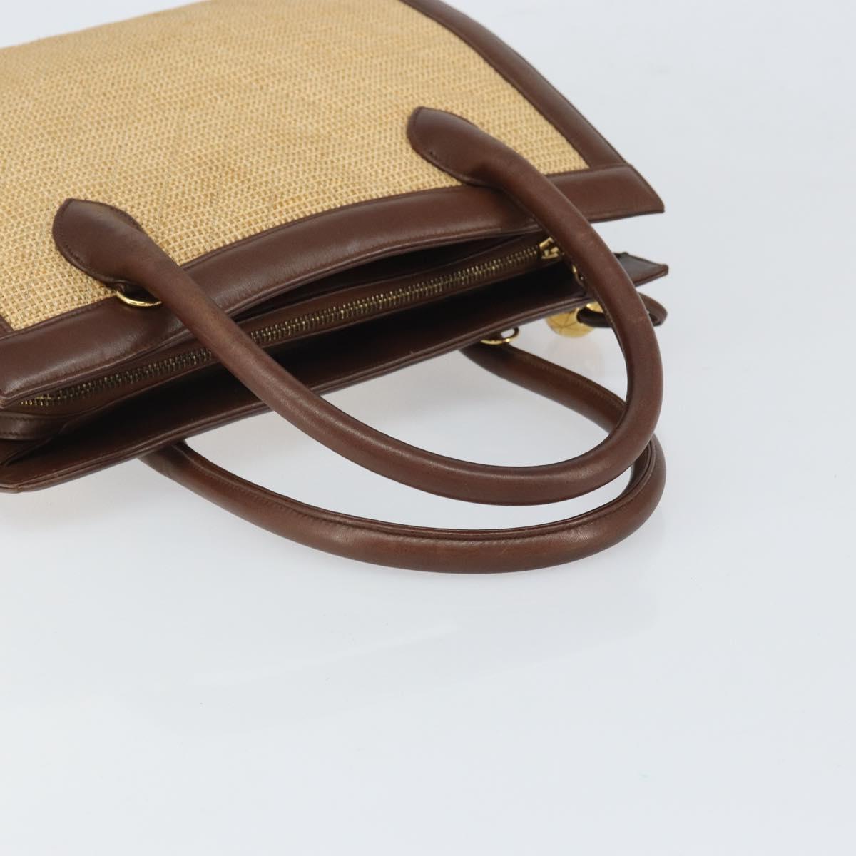 Chanel Raffia and Leather Handbag