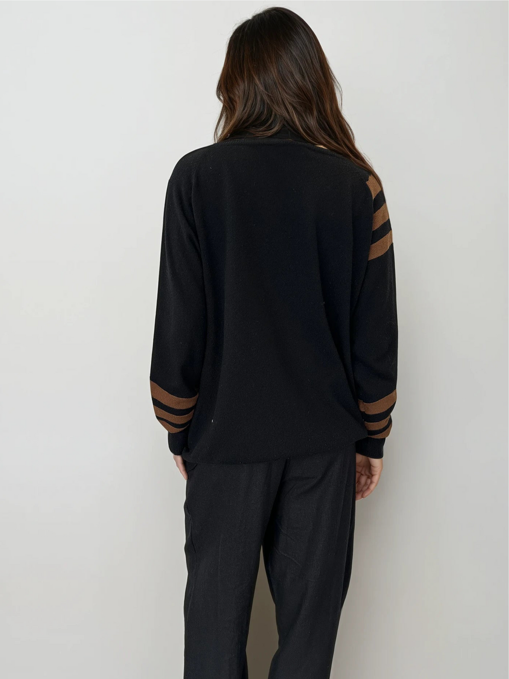 Prada Black V Neck Sweater