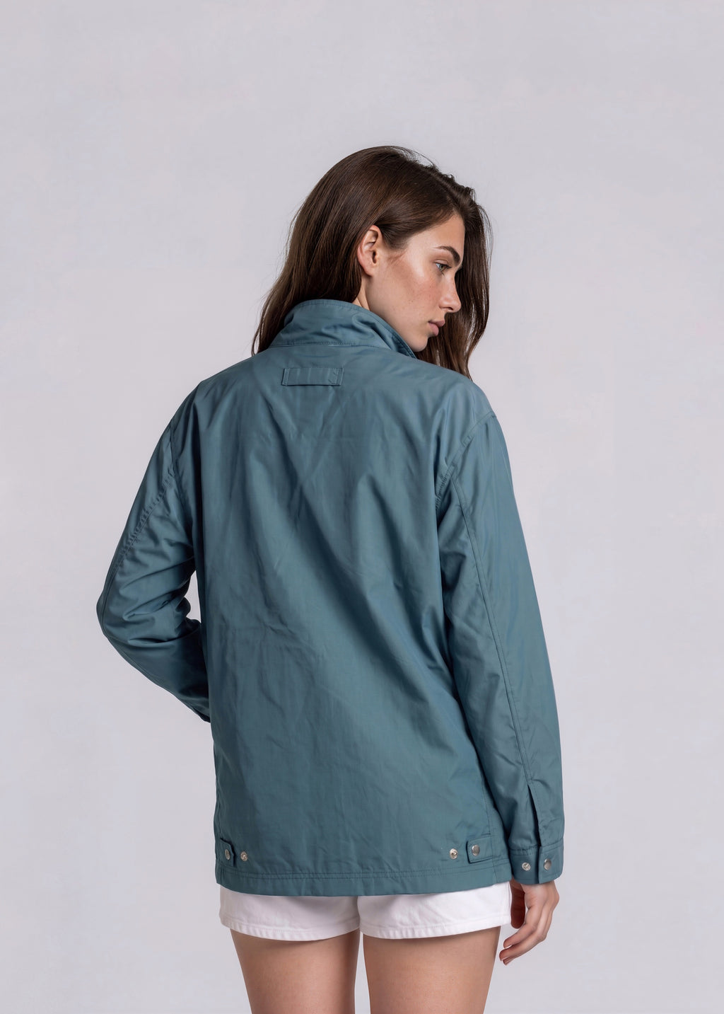YSL Turquoise Windbreaker Bomber