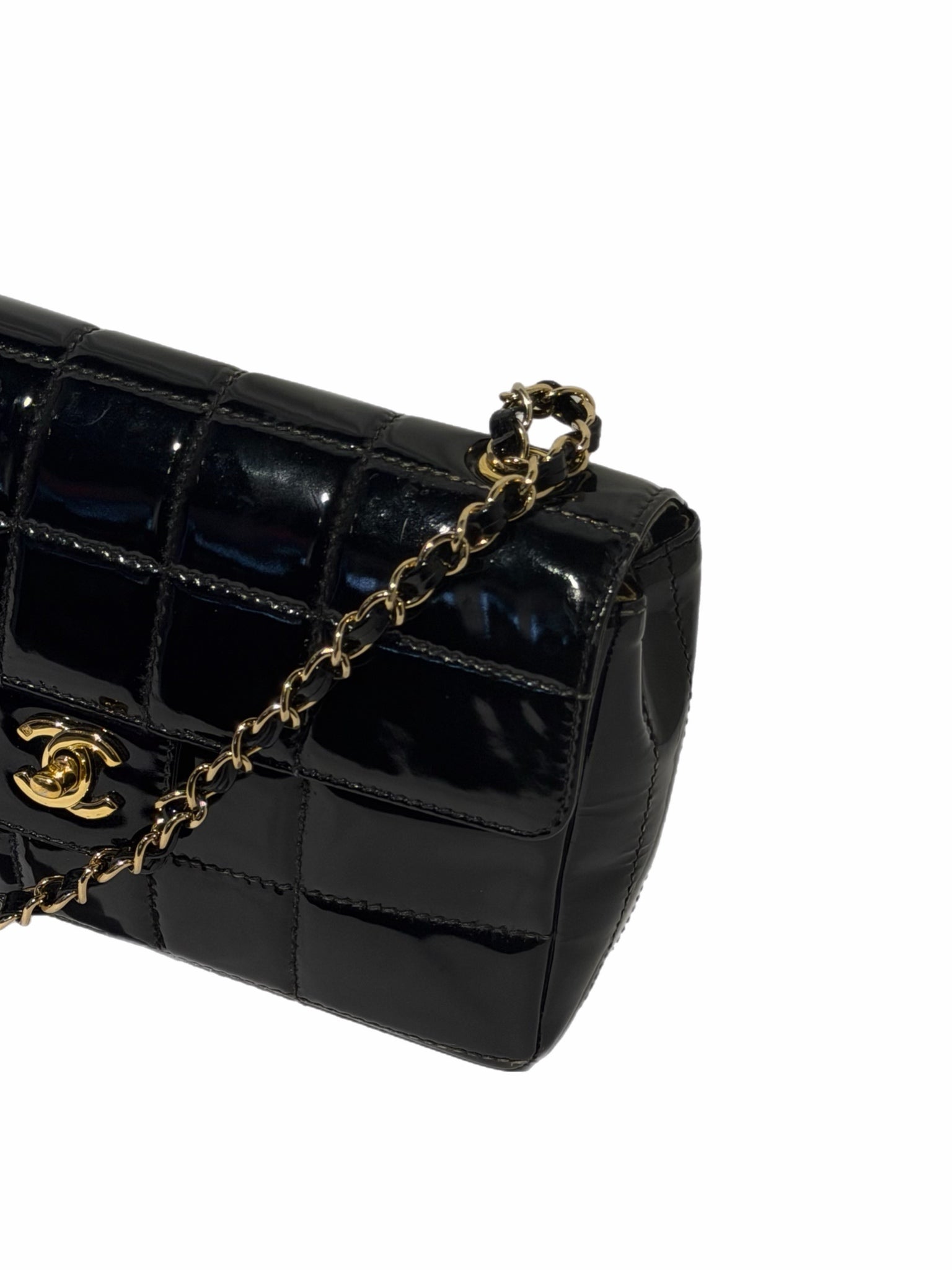 Chanel Black Patent Flap Bag