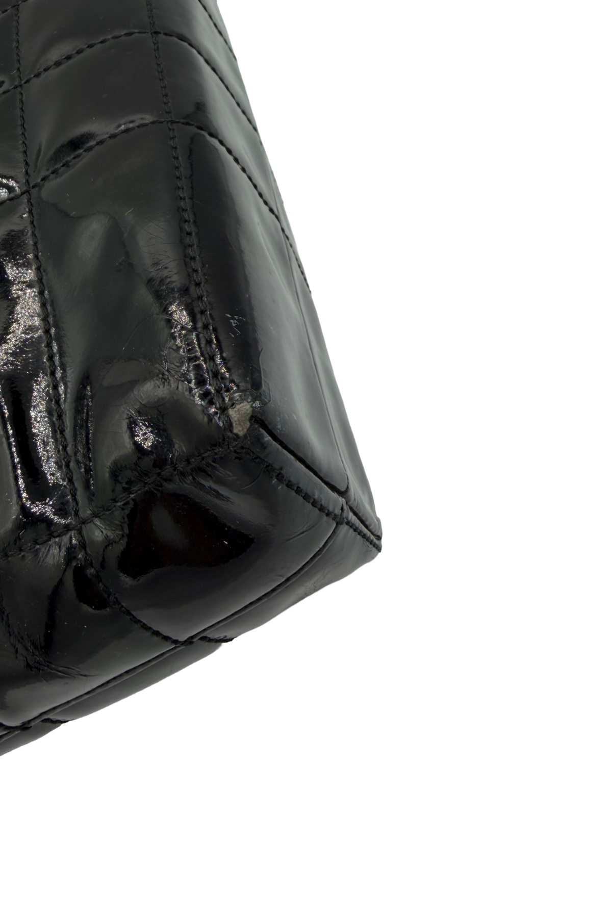 Chanel Black Patent Leather Shoulder Bag