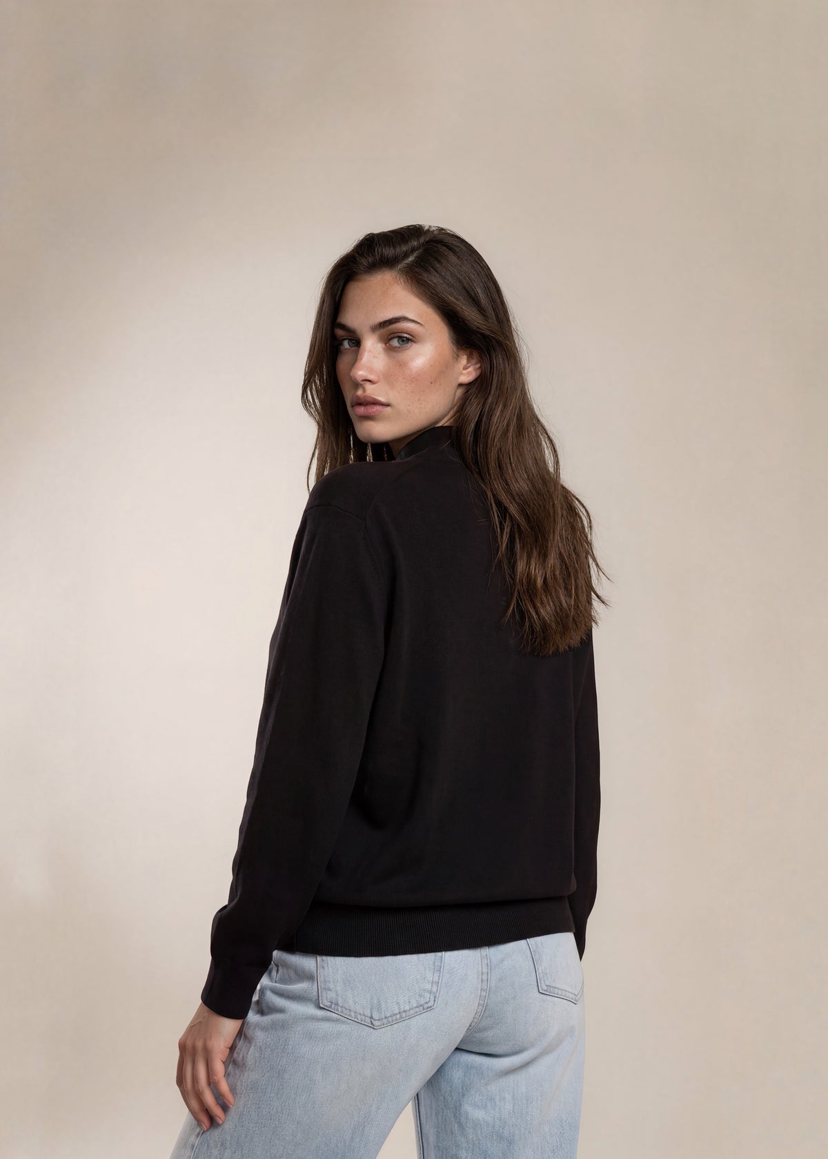 YSL Black Turtleneck Sweater
