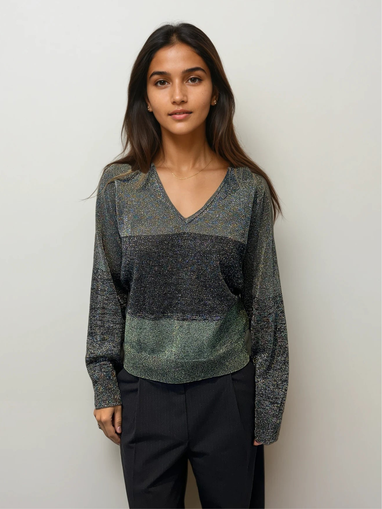 Dries Van Noten Mettalic Top