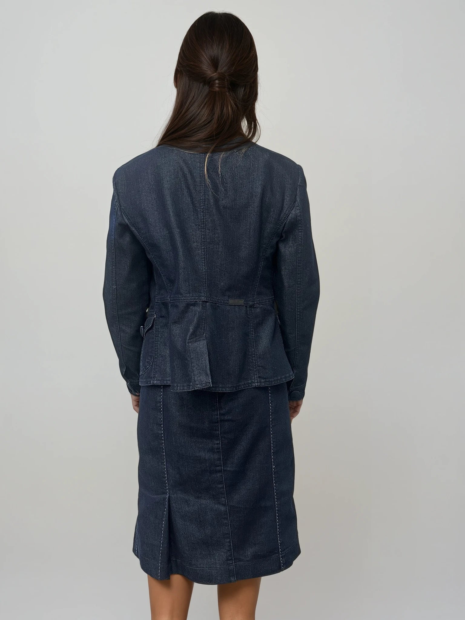 Armani Denim Skirt Set