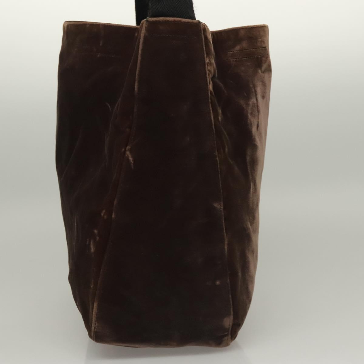 Prada Velour Brown Shoulder Bag