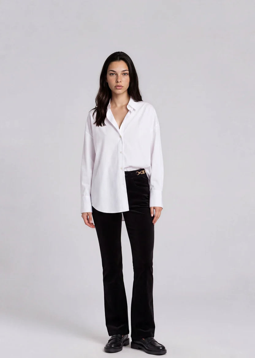 Celine Black Velvet and Gold Pants