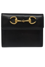 Load image into Gallery viewer, Gucci Black Horsebit Wallet
