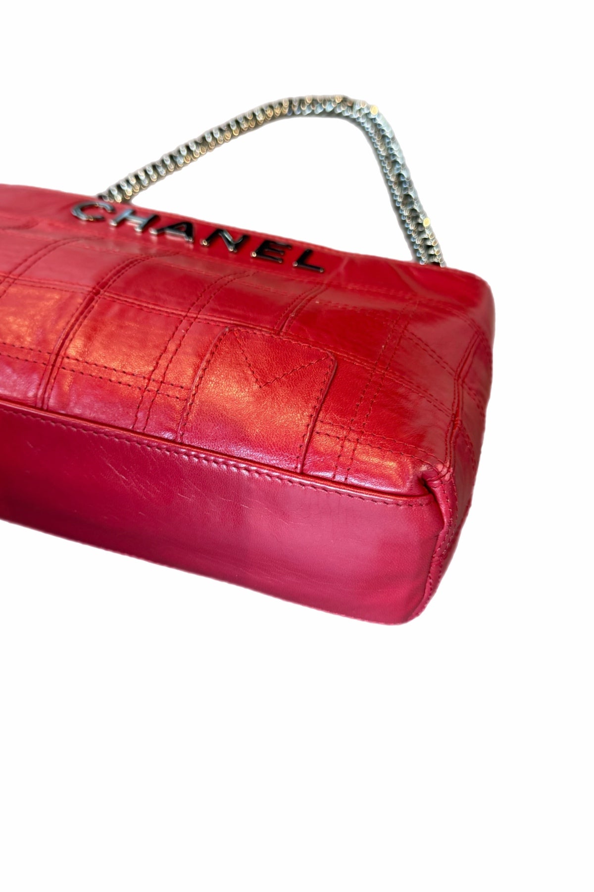 Chanel Red Leather Handbag