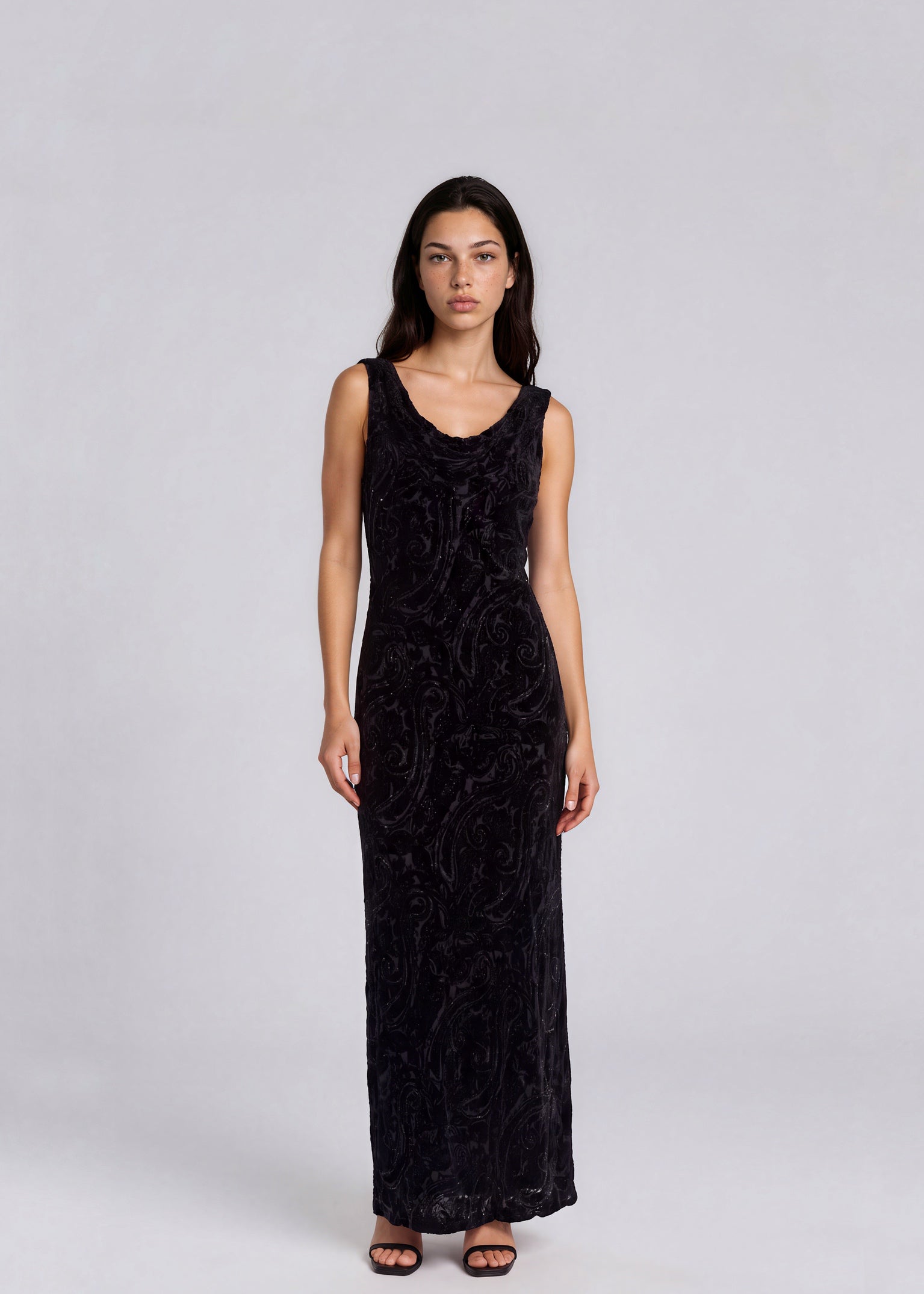 Black Embellished Gown