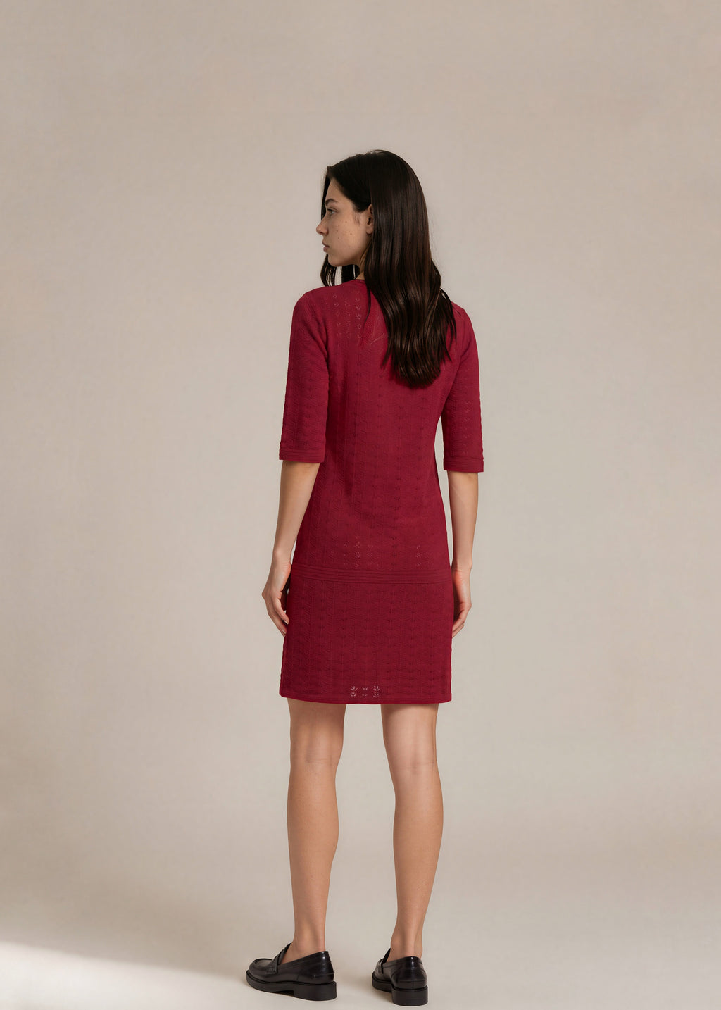 Chanel Red Knit Mini Dress
