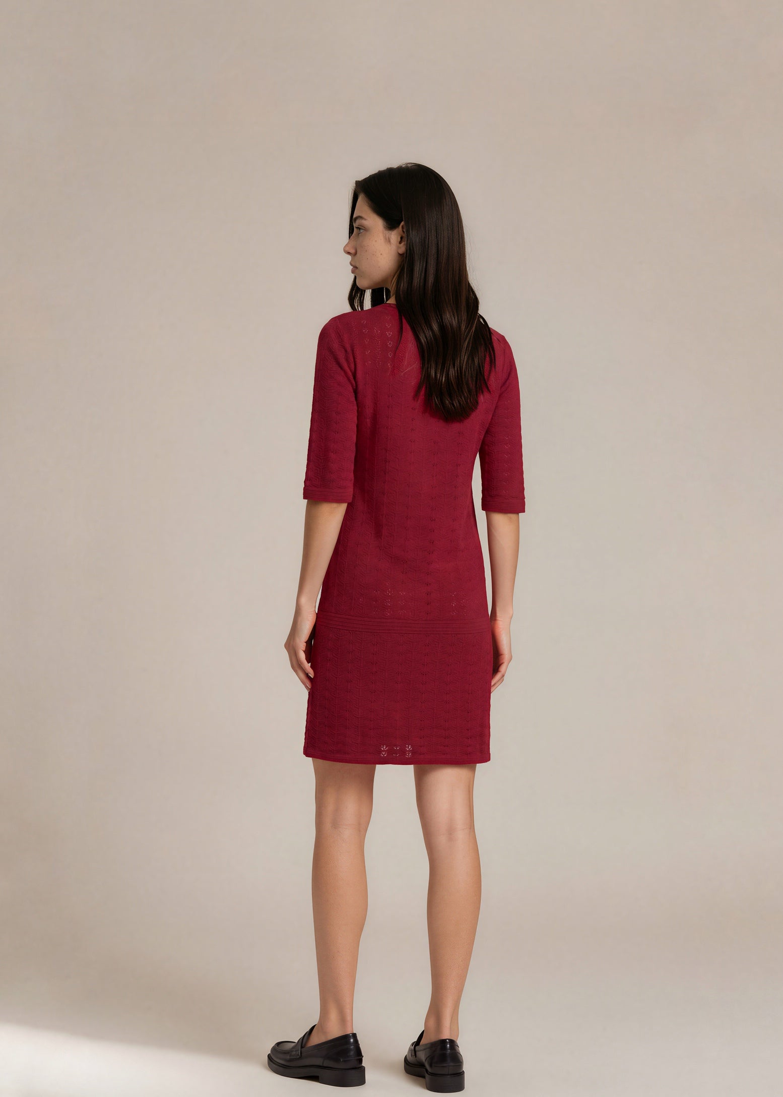 Chanel Red Knit Mini Dress