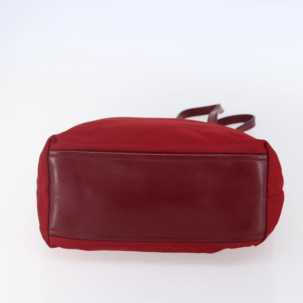 Prada Red Nylon Tote