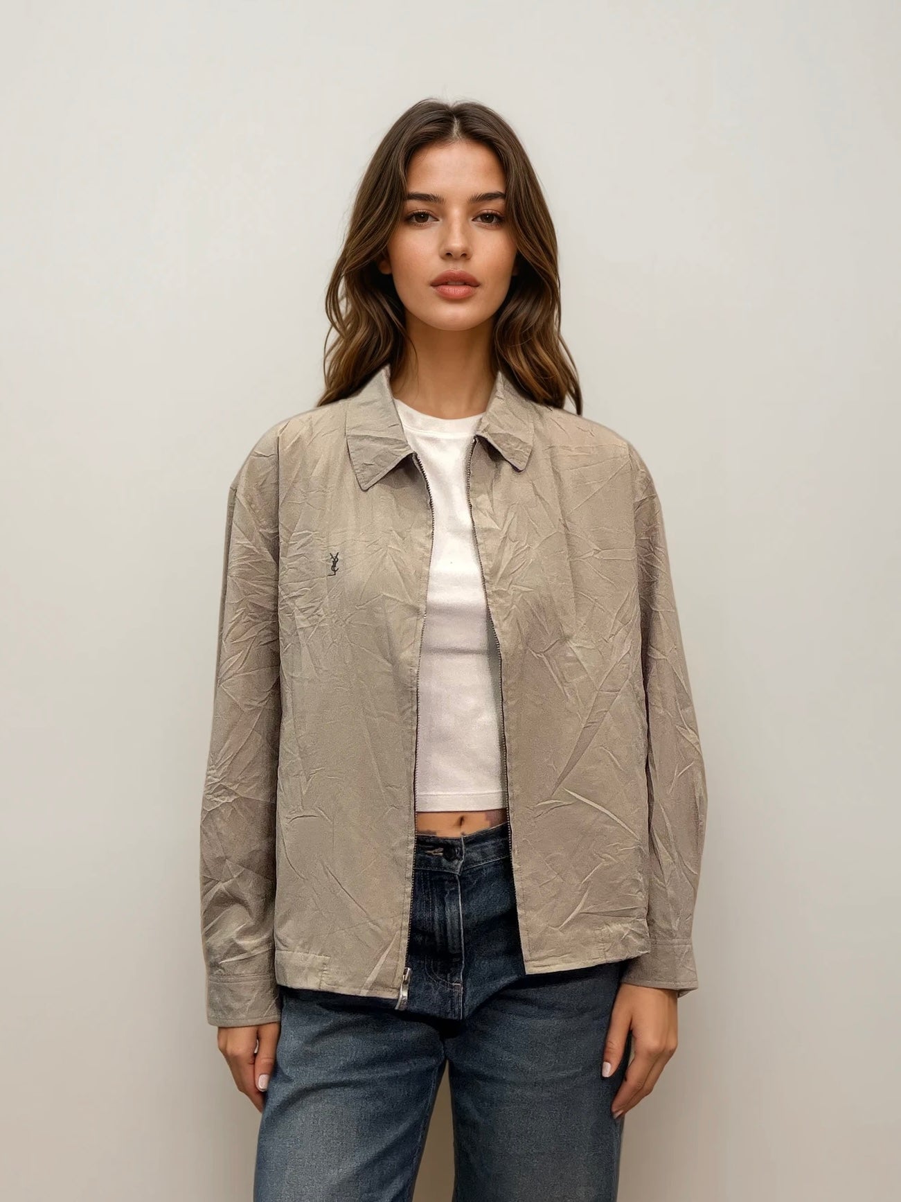 Ysl Khaki Bomber