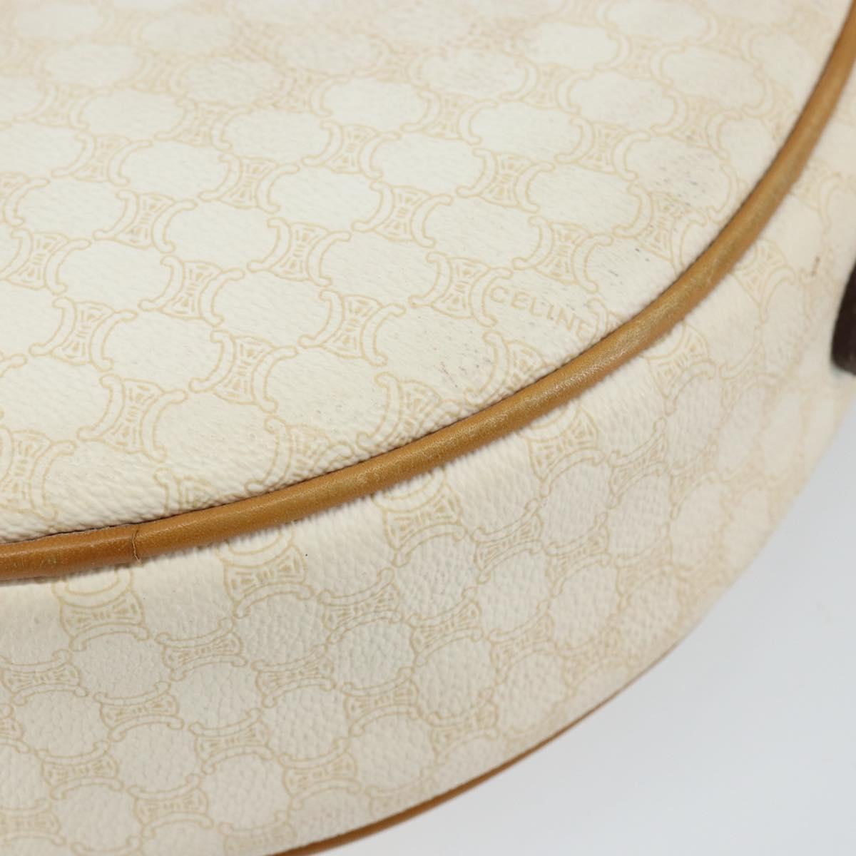 Celine White Macadam Heart Shoulder Bag