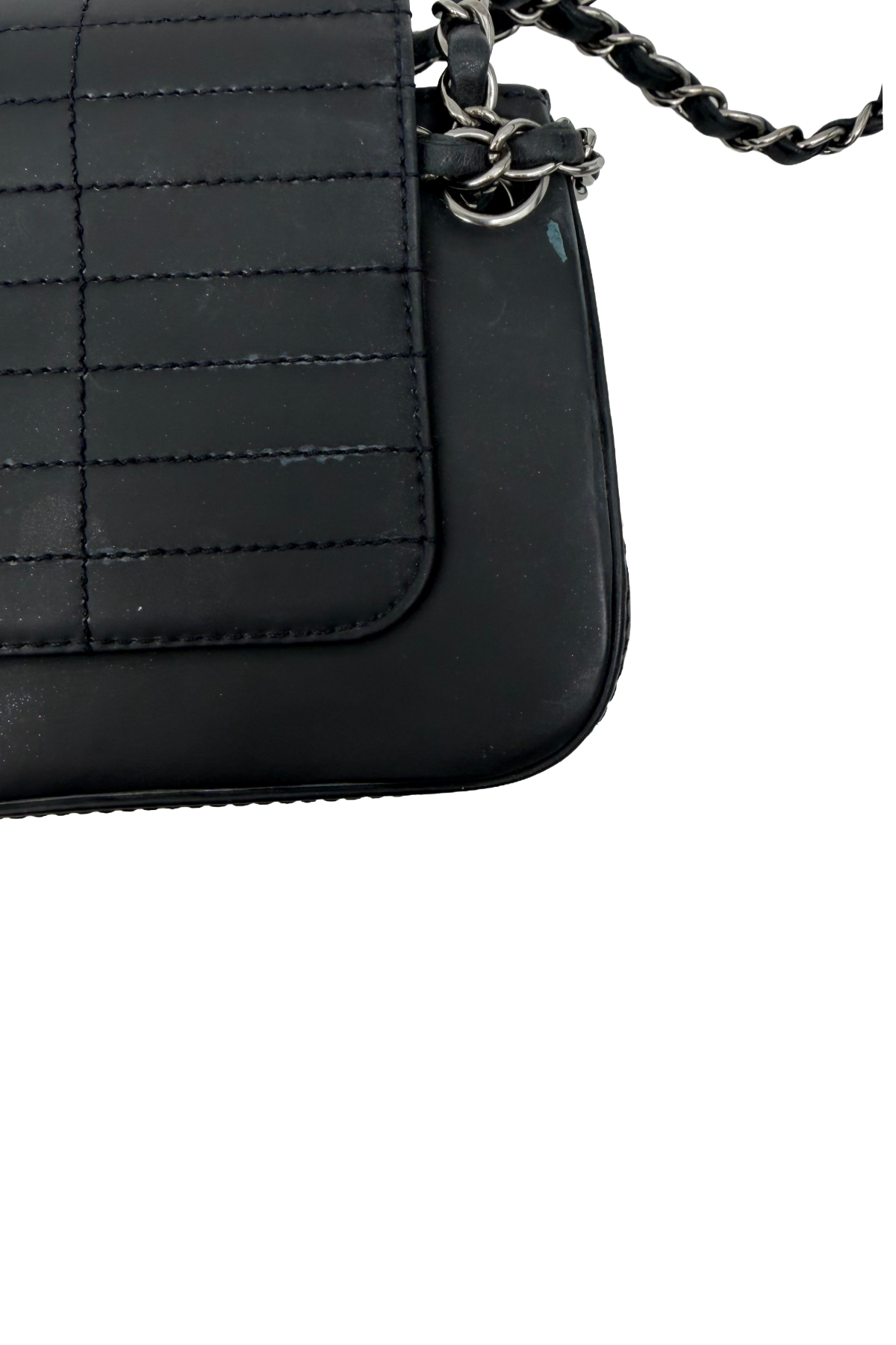 Chanel Black Shoulder Bag Silver Hardware