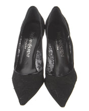 Load image into Gallery viewer, YSL Black Lace Pumps
