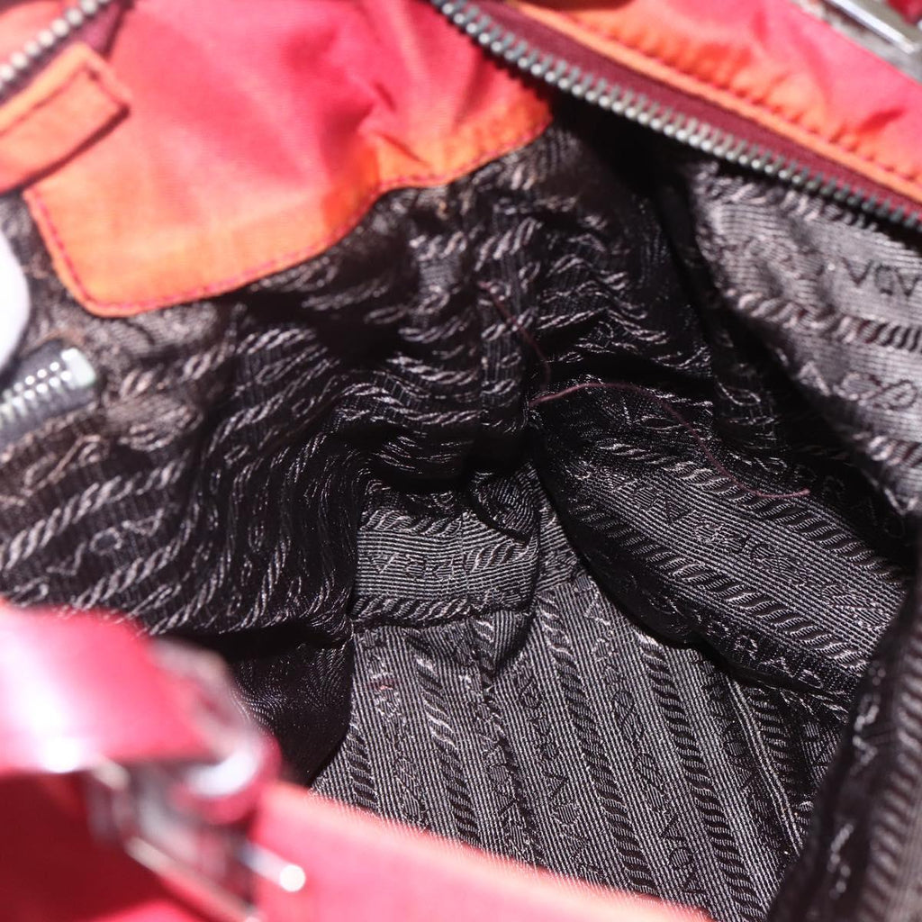 Prada Red Nylon Tote