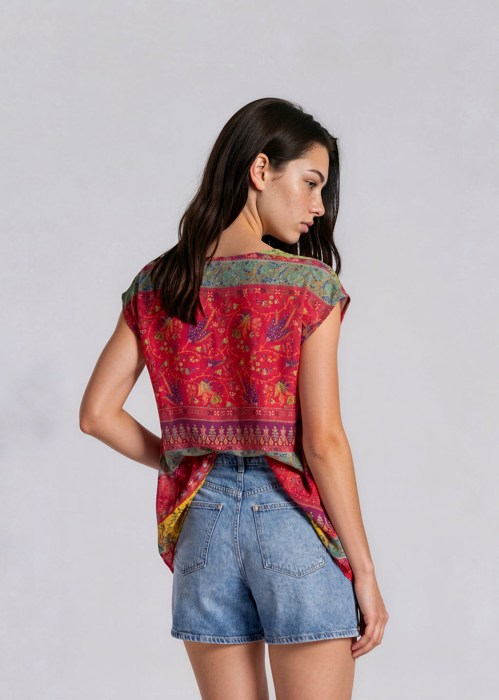 Etro Floral Printed Tie Blouse