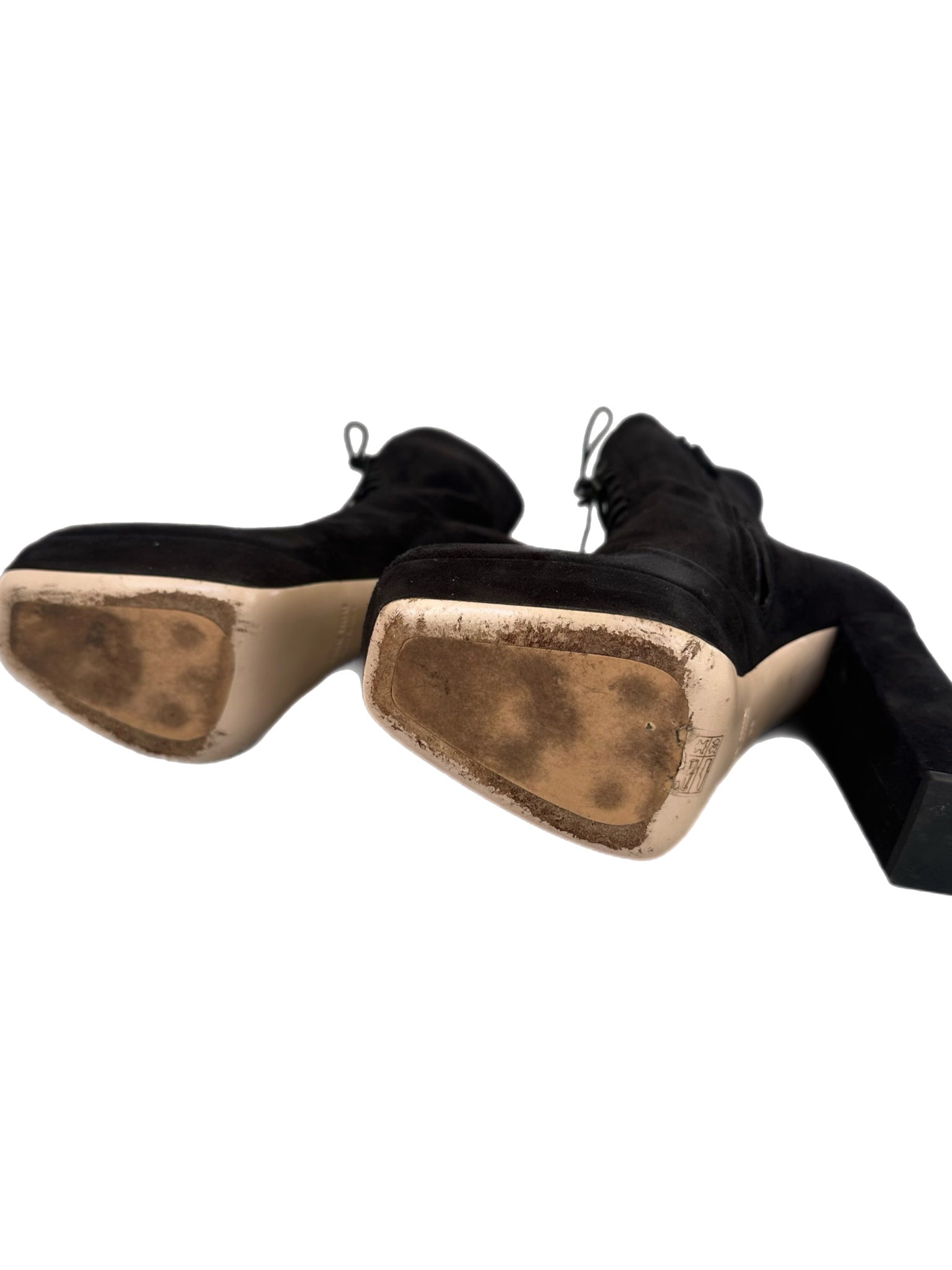 Miu Miu Suede Lace Booties