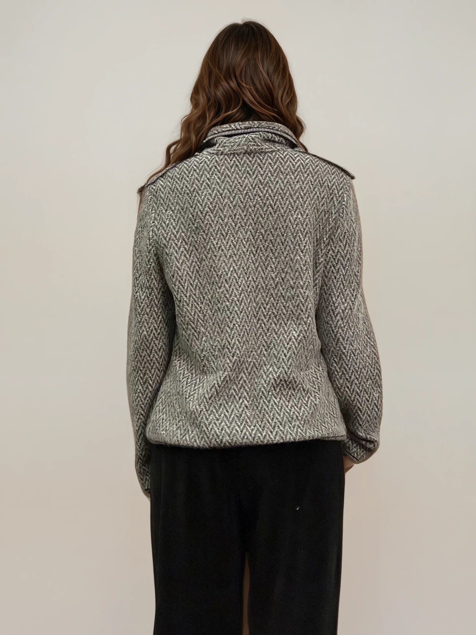 Escada Grey Sweater Jacket