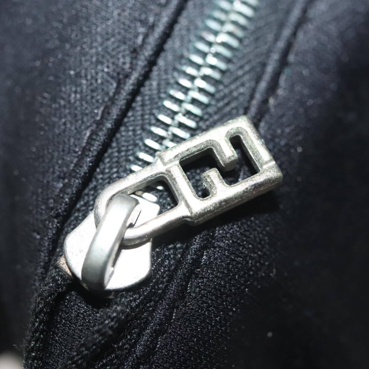 Fendi Black Nylon Baguette Tote