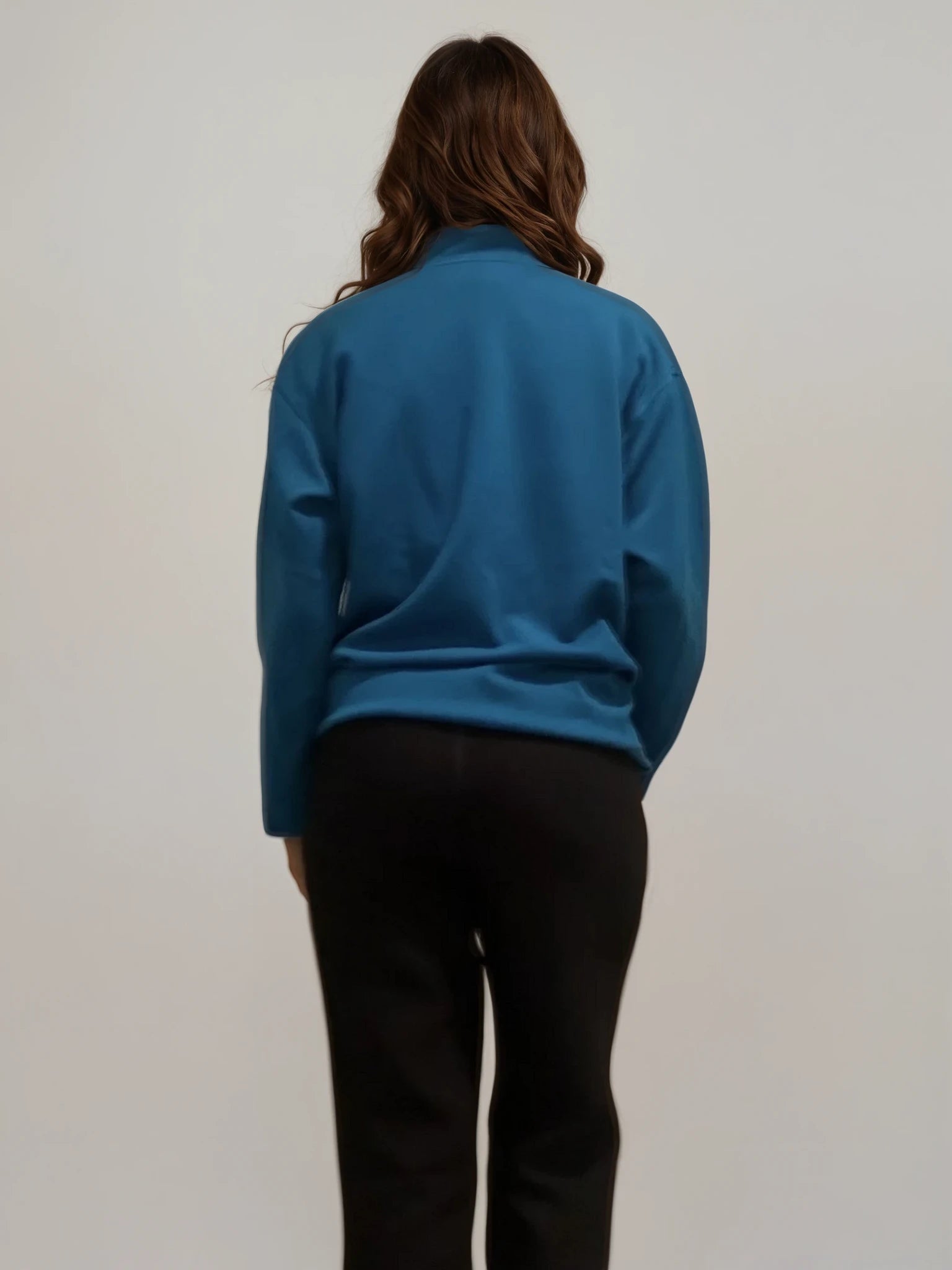 YSL Blue Button Sweatshirt