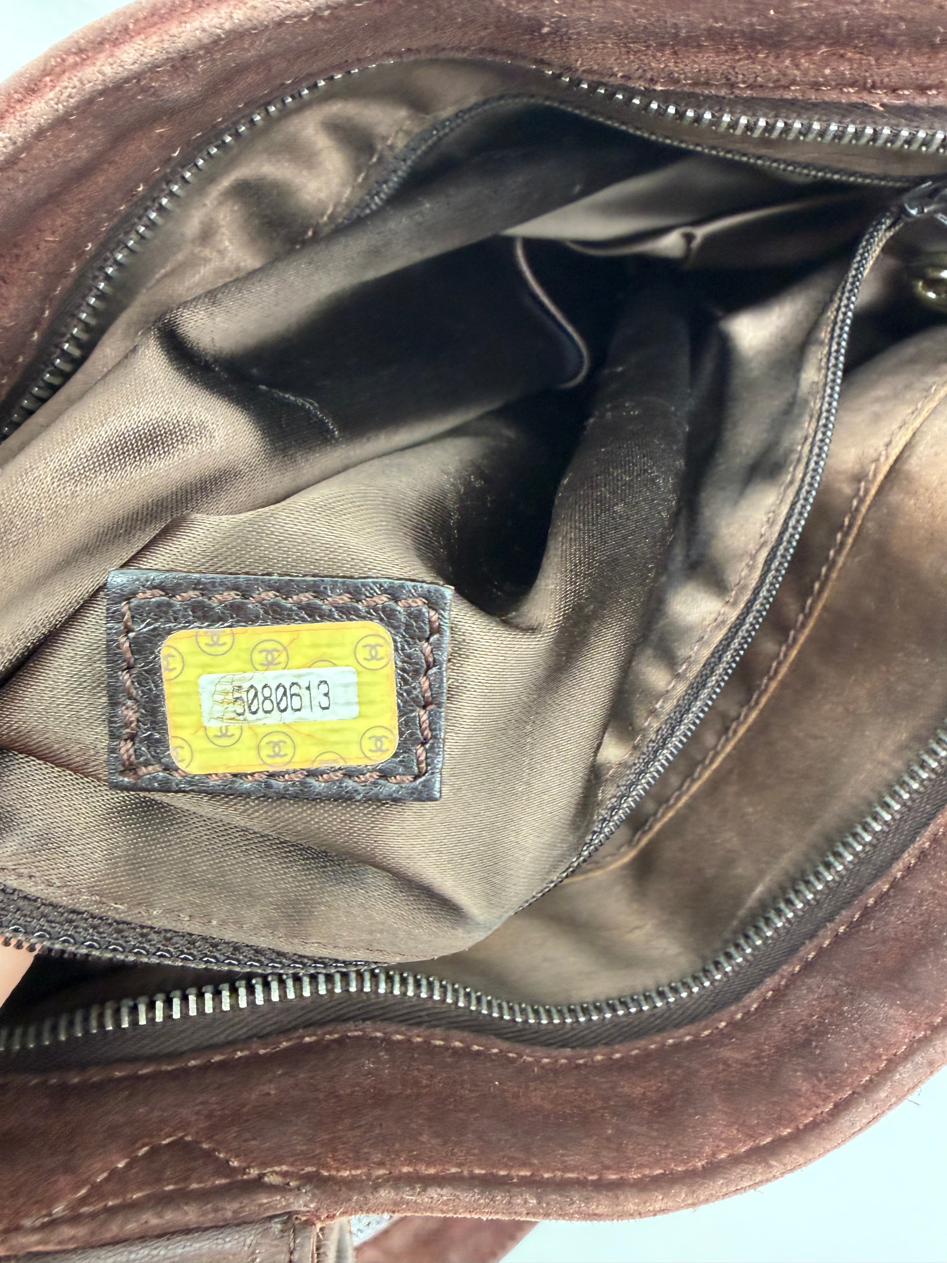 Chanel Brown Suede Tote