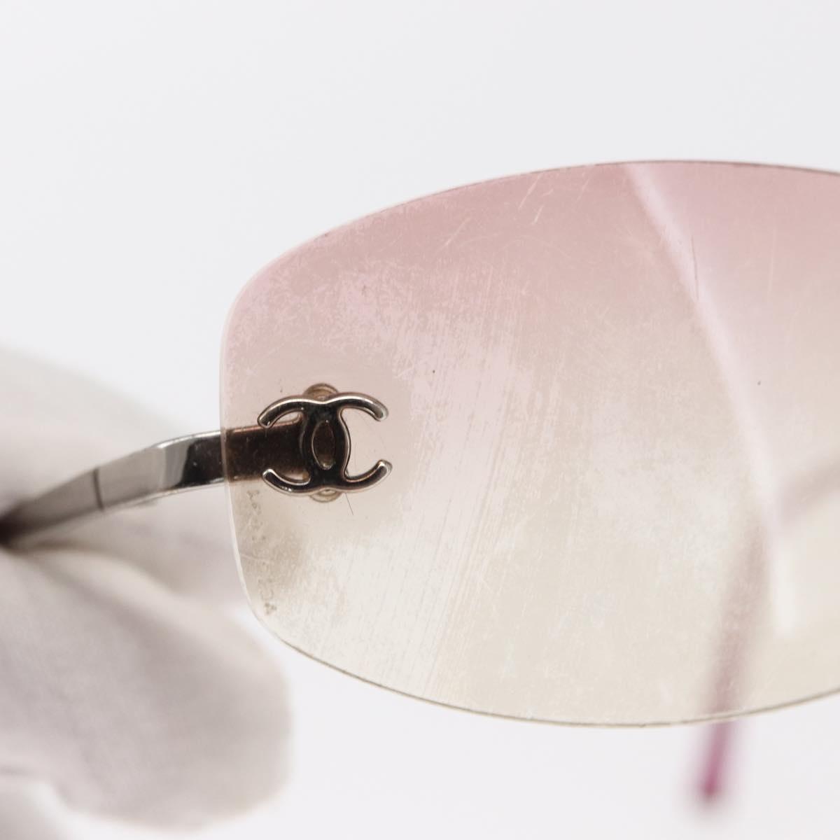 Chanel Pink Rimless Sunglasses