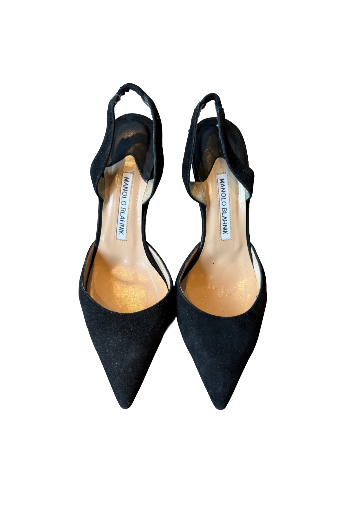 Manolo Blahnik Black Slingback Pumps