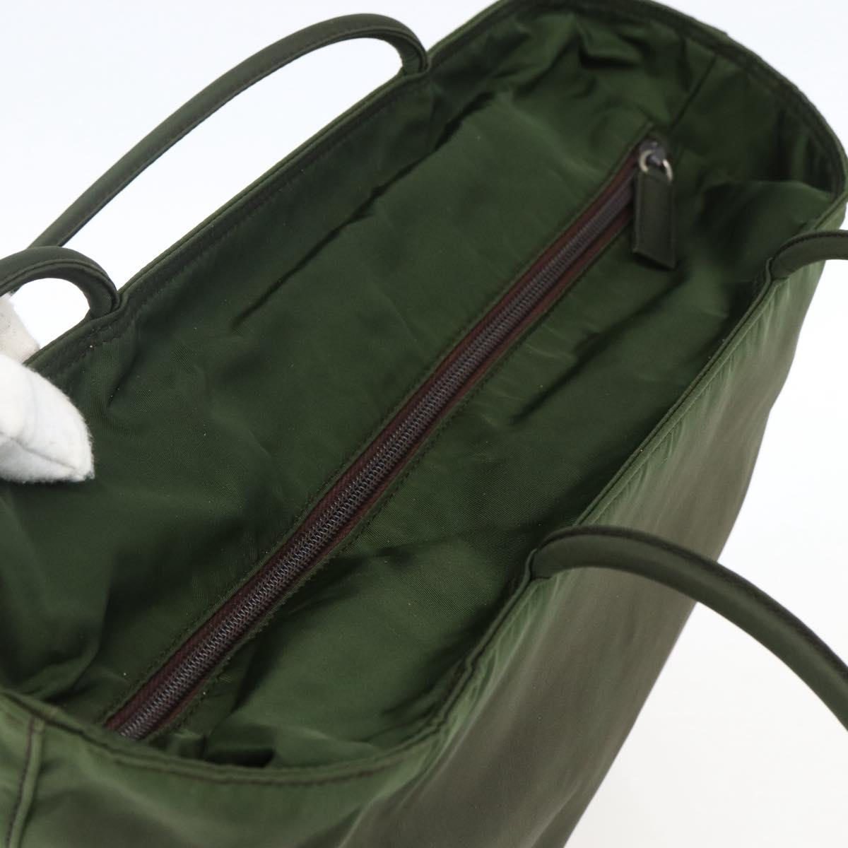 Prada Green Nylon Tote