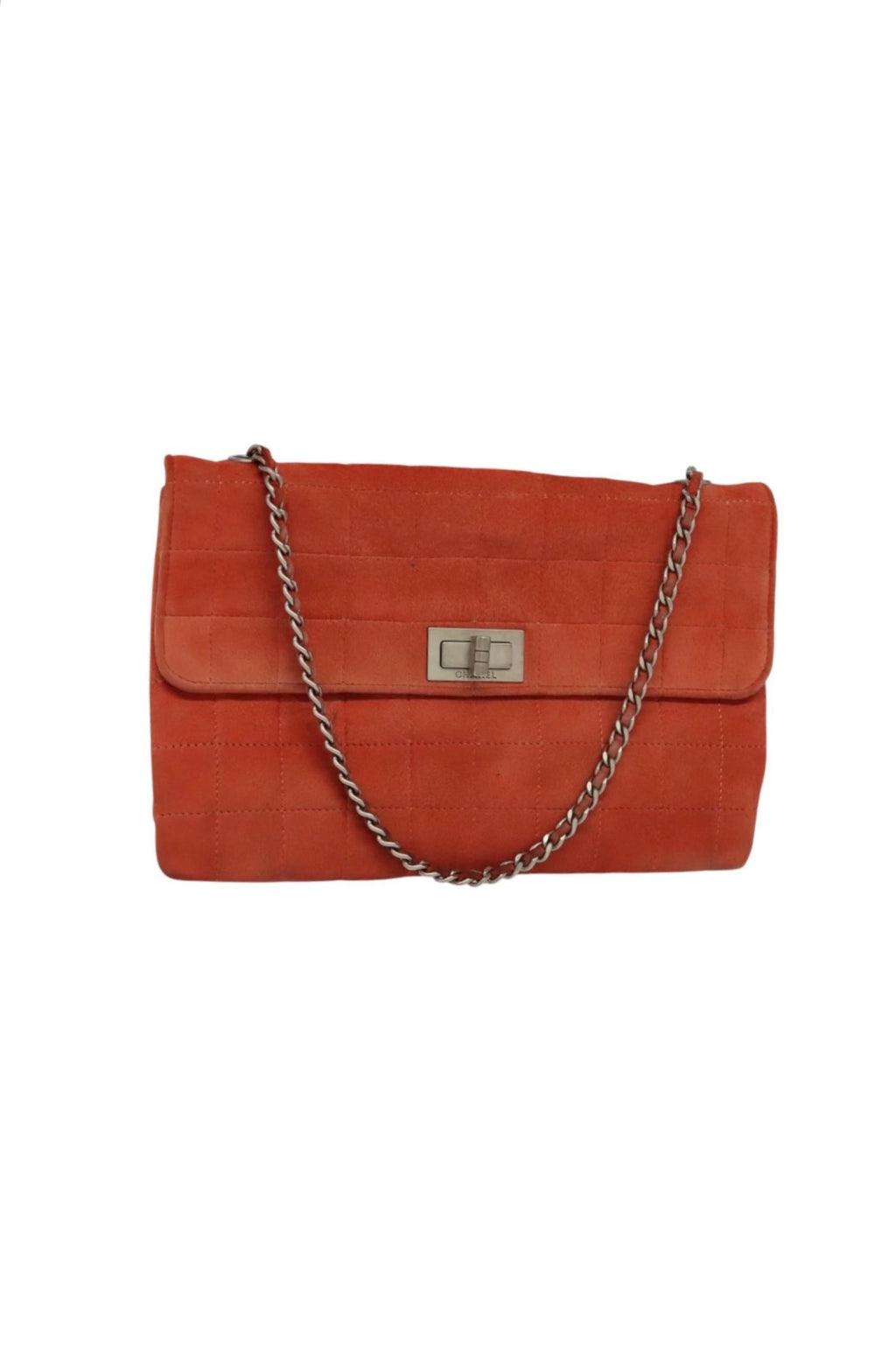 Chanel Red Suede Re-issue Flap Bag