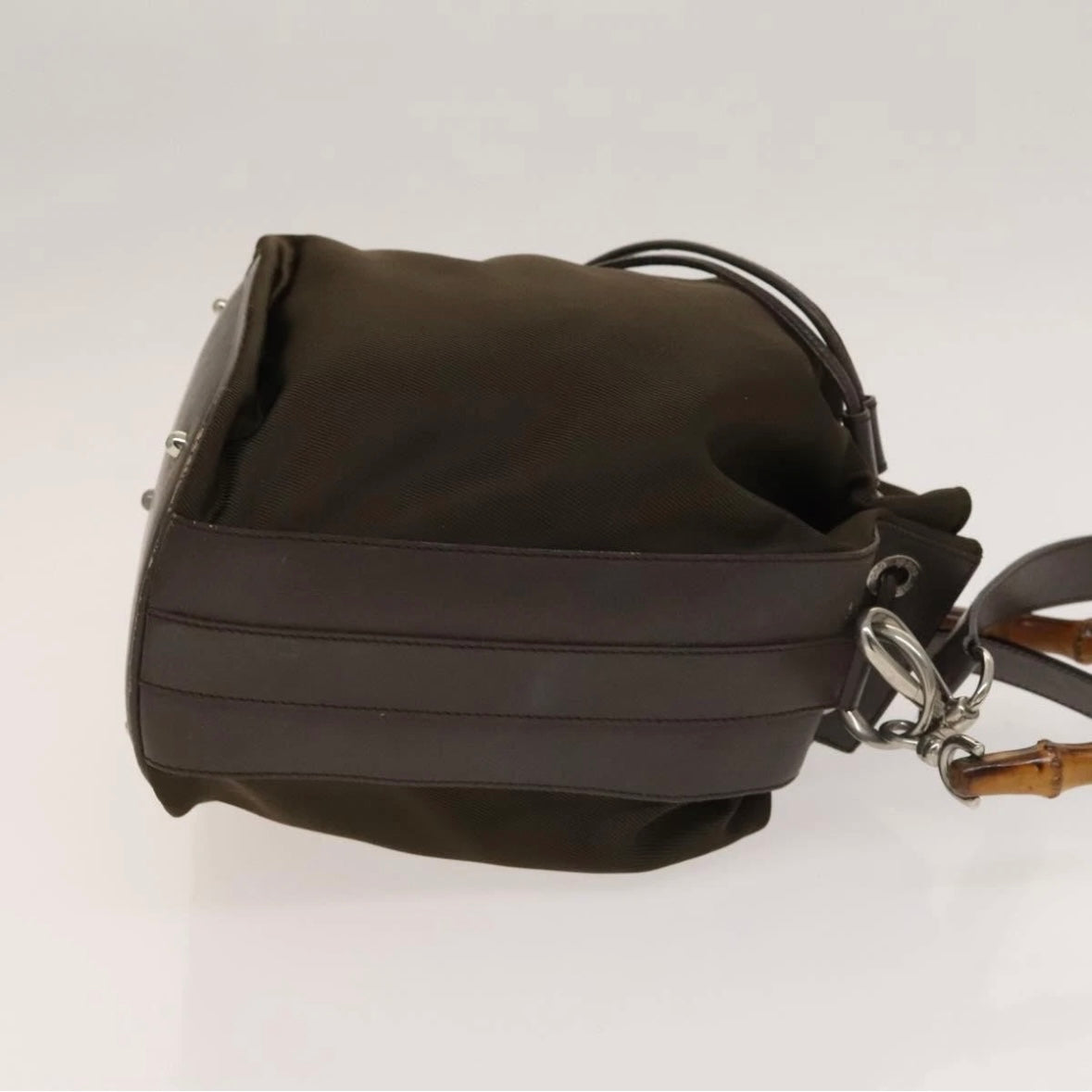 Gucci Brown Bamboo Bucket Bag