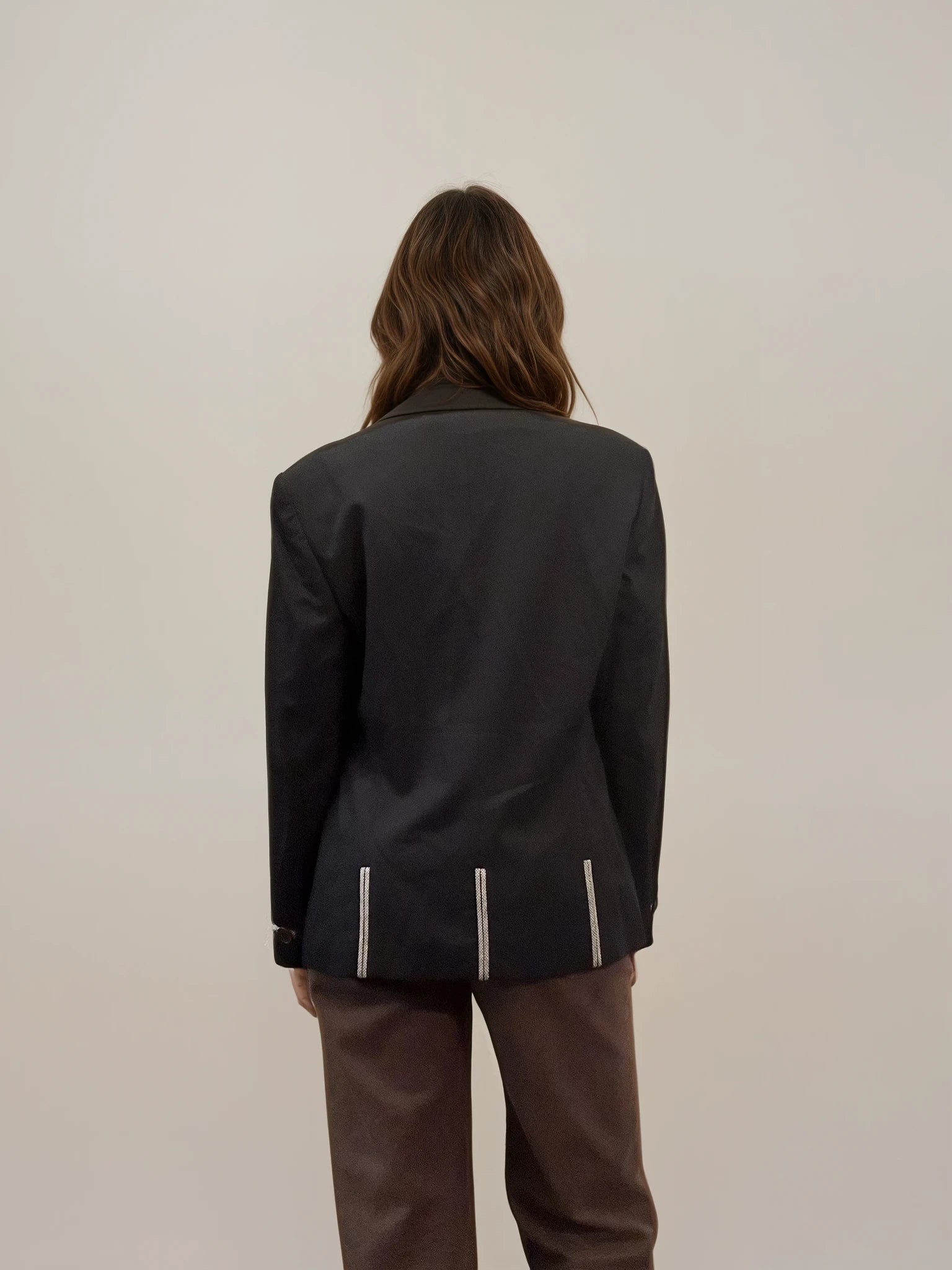 Escada Navy and White Blazer