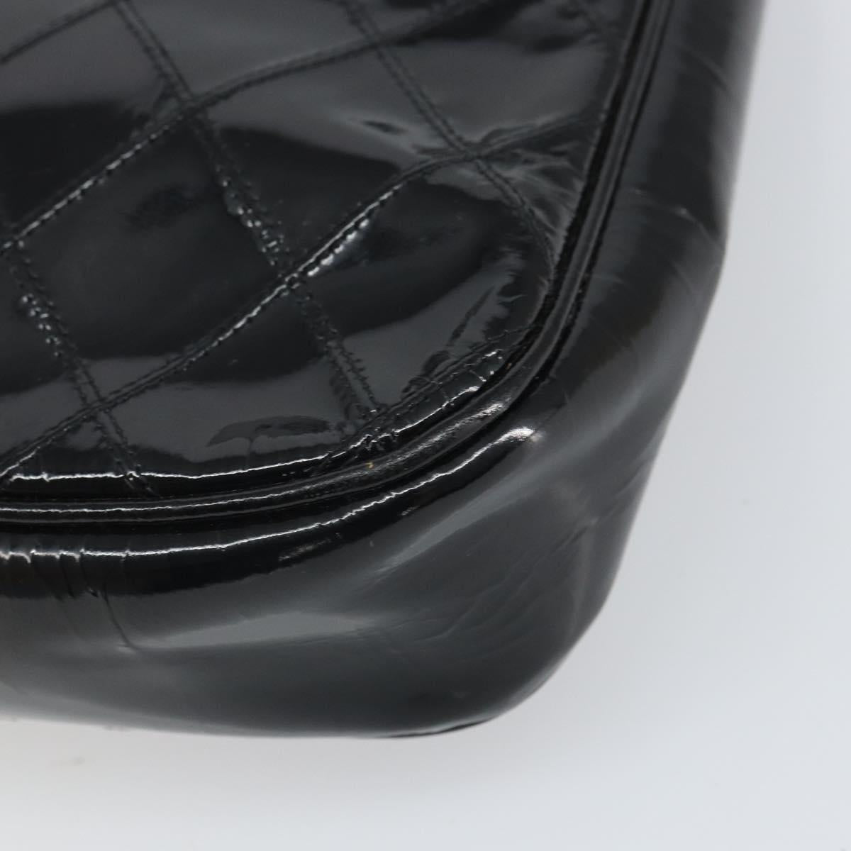 Chanel Black Patent Shoulder Bag