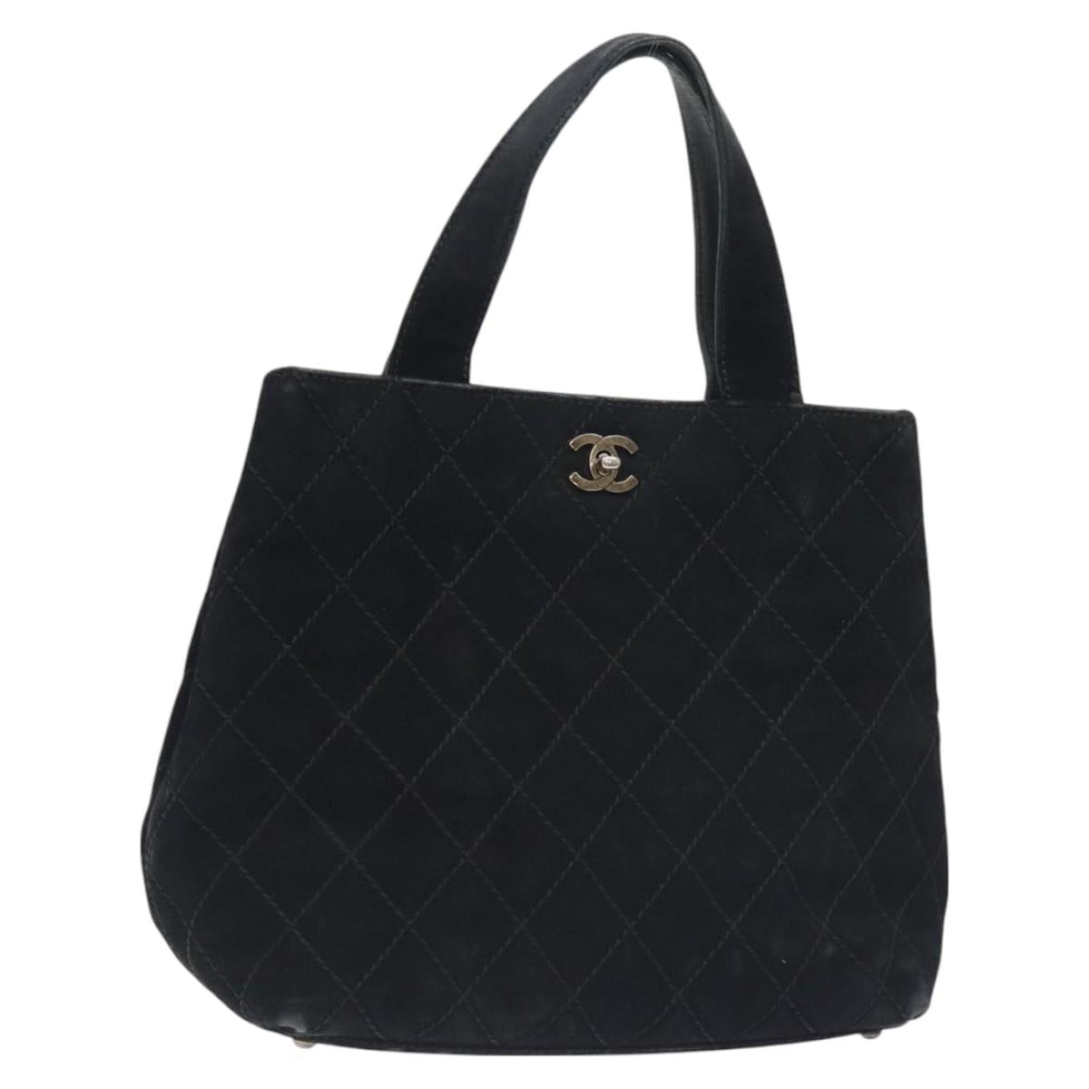 Chanel Black Suede Tote