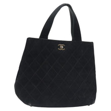 Load image into Gallery viewer, Chanel Black Suede Tote
