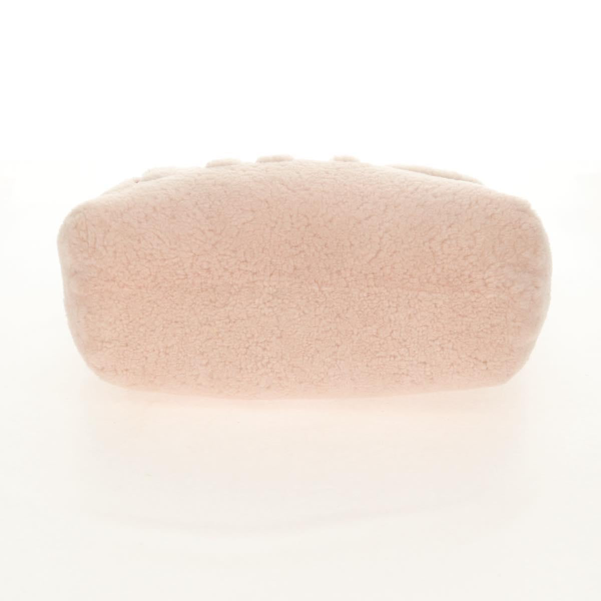 Miu Miu Pink Shearling Tote