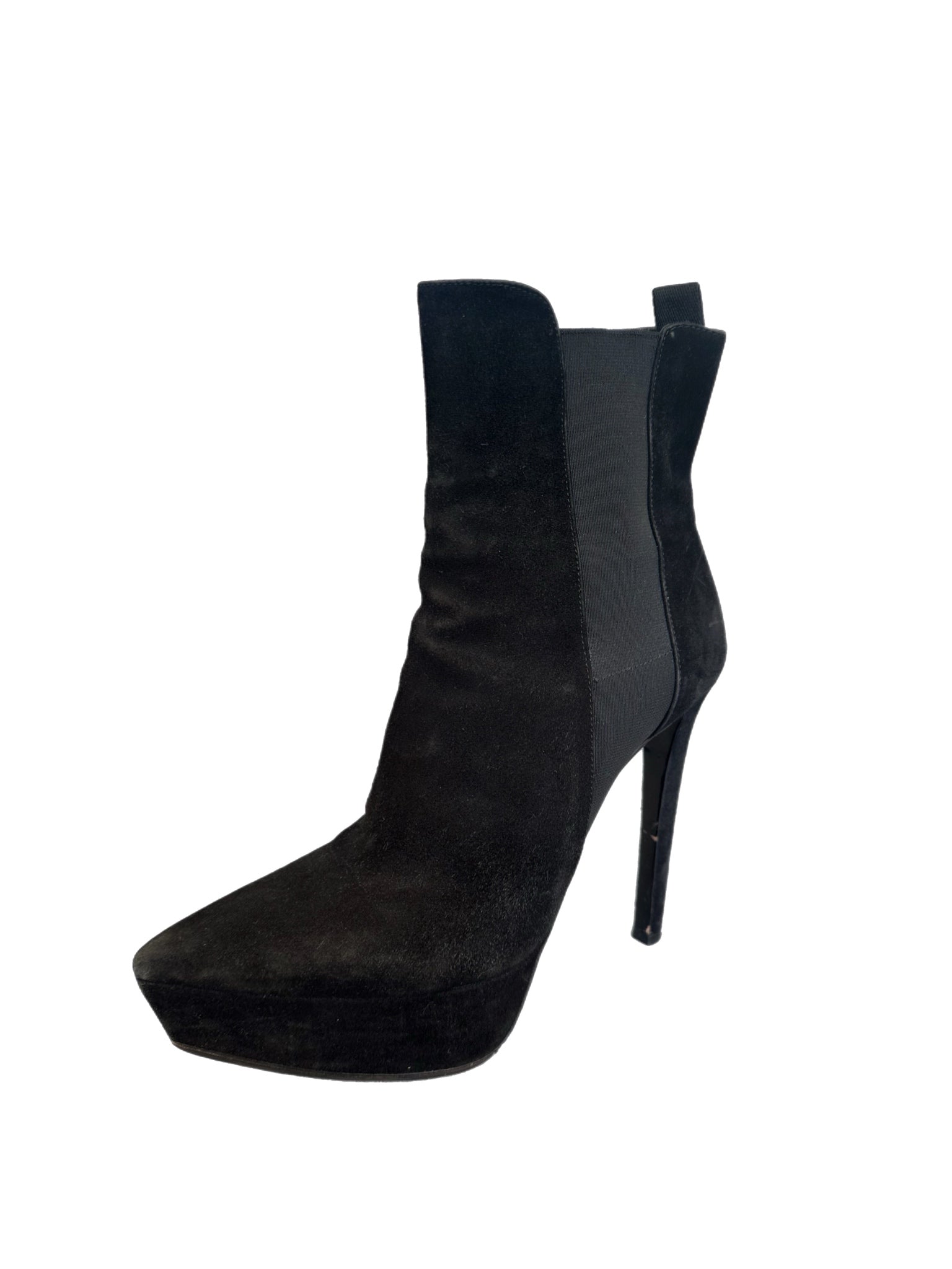 Prada Suede High Heeled Booties